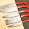 Handmade Hand Forged Damascus Steel BBQ Chef Kitchen Knife Set With Leather Sheath 5 PCS Professio