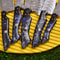 5Piece Damascus Steel Chef Knives Set Handmade Cooking Knife Set With Leather Holder 2