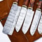 Entire World Handmade Damascus Steel Kitchen Chef Knife Set Lot Of 5 With Wood Handle Leather She 1