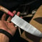 Handmade Damascus Steel Chef Knife Set Of 5 Wooden Bolster Full Tang Knives With Sheath 3