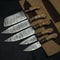 Handmade Chef Knife Set Damascus Steel 5 Piece Kitchen Outdoor Knives With Wood Handle Wooden Bol 0