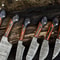 Lot Of 6 Custom Handmade Damascus Steel Full Tang Chef Knife Set 1