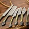 Lot Of 6 Handmade Damascus Steel Chef Knives Full Tang Professional Kitchen Cutlery Set 1