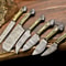 Lot Of 6 Handmade Damascus Steel Chef Knives Full Tang Professional Kitchen Cutlery Set 0