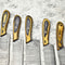 Superb Custom Lot Of 5 Handmade Hammered Damascus Steel Chef Knives Full Tang Blades With Polished 1