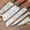 Lot Of 5 Handmade Damascus Steel Blade Chef Knife Set Full Tang Blades 2