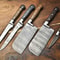 Custom Lot Of 5 Handmade Hammered Damascus Steel Chef Knives Set 1013 Blades 3