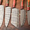 Custom Lot Of 5 Handmade Hammered Damascus Steel Chef Knives Set 1013 Razor Sharp Blades 2