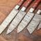 Lot Of 5 Handmade Damascus Steel Chef Knives Set Hammered Full Tang Blades Razor Sharp 2