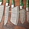Lot Of 5 Handmade Hammered Damascus Steel Knives Custom Chef Set With Unique Blades 3