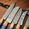 Premium 5Piece Handmade Damascus Steel Chef Knives Full Tang Hammered Blades 2