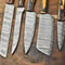 Custom Lot Of 5 Handmade Damascus Steel Chef Knives Hammered Full Tang Kitchen Set 3