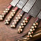 Premium 5Piece Handmade Damascus Steel Chef Knives Full Tang Hammered 1
