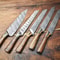 Luxury Handmade Damascus Steel Chef Knife Set Custom 5Piece Kitchen Blades 0