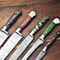 Professional Chef Knife Set 5 Handmade Hammered Damascus Steel Blades 2