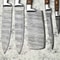 Lot Of 5 Handmade Damascus Steel Chef Knife Set Professional Handmade Kitchen Knives With Leather