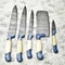 Premium Handmade Damascus Steel Chef Knives 5Piece Hammered Set 1