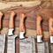 Handcrafted Damascus Steel Chef Knife Set Lot Of 5 Professional Knives 2