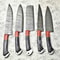 Artisan Damascus Steel Chef Knife Lot Set Of 5 Handmade Kitchen Blades 0