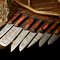 Lot Of 7 Handmade Damascus Steel Chef Knife Set Custom Full Tang Professional Kitchen Knives 0