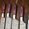 Custom Lot Of 5 Handmade Hammered Damascus Steel Chef Knives Set Professional Kitchen Knife Collec 2