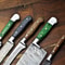Lot Of 5 Handmade Damascus Steel Chef Knives Set Hammered Full Tang Kitchen Knife Collection 1