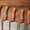 Handmade Damascus Steel Chef Knives Set Hammered Full Tang Kitchen Knife Collection 2