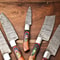 Custom Damascus Steel Chef Knife Set Handmade 5Piece Hammered Kitchen Knives Collection 1