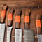 Luxury Handmade Damascus Chef Knife Set 5Piece Hammered Steel Blades 2