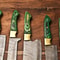 Custom Lot Of 5 Damascus Chef Knives Handmade Hammered Steel Kitchen Set 2