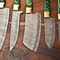 Custom Lot Of 5 Damascus Chef Knives Handmade Hammered Steel Kitchen Set 3