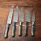 Hand Forged Damascus Steel Chef Knives Set Of 5 Professional Kitchen Blades 1