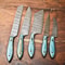 Lot Of 5 Handmade Hammered Damascus Steel Chef Knives Set Custom Full Tang Kitchen 1