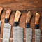 Custom Lot Of 6 Handmade Hammered Damascus Steel Chef Knives Set Professional Kitchen Cutlery 2
