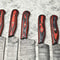 Elite Handmade Damascus Steel Knife Set 5 Custom Hammered Chef Knives 2