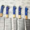 Handmade Damascus Steel Chef Knives Set 5 Premium Forged Blades 2