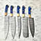 Handmade Damascus Steel Chef Knives Set 5 Premium Forged Blades 0