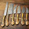 Unique Hand Forged Damascus Chef Knives 6Piece Kitchen Knife Collection 1