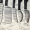 Damascus Steel Chef Knife Set Of 6 Custom Handmade Kitchen Cutlery 3