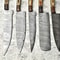 Luxury Damascus Steel Chef Knives Set Of 5 Hand Forged Cutlery 3