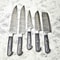 Custom Handmade Damascus Chef Knife Set 5Piece Cutlery 1