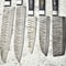 Custom Handmade Damascus Chef Knife Set 5Piece Cutlery 3