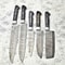 Custom Handmade Damascus Chef Knife Set 5Piece Cutlery 0