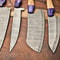 Lot Of 5 Handmade Damascus Steel Chef Knives Premium Kitchen Collection 3