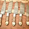 Professional Damascus Steel Chef Knives Handmade 5Piece Set 0