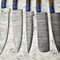 Unique 5Piece Damascus Steel Kitchen Knife Set Custom Wood Handle Design 3