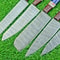 Custom Damascus Steel Kitchen Knives Handmade 5Piece Chef Set With Sheath 2