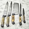 Timeless Damascus Steel Chef Knives Handmade 5Piece Kitchen Collection 1