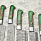 Lot Of 6 Handmade Damascus Steel Chef Knives Full Tang Hardwood Handle Set 2