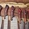 Heritage Damascus Knife Set 6 Handmade Full Tang Chef Blades With Hardwood Handles 2